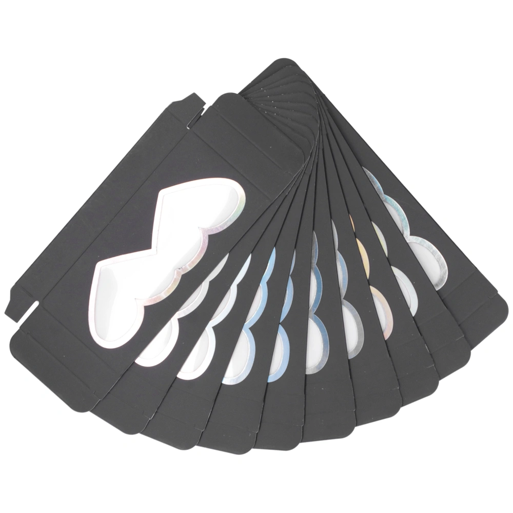 10pcs False Eyelash Packaging Box Empty Eyelash Case Holder Paper Storage Box ContainerD26