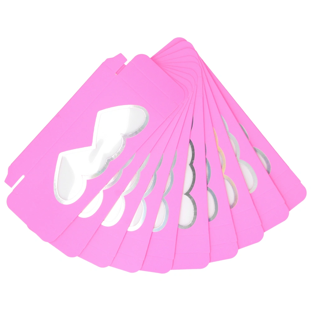 10pcs False Eyelash Packaging Box Empty Eyelash Case Holder Paper Storage Box ContainerD24