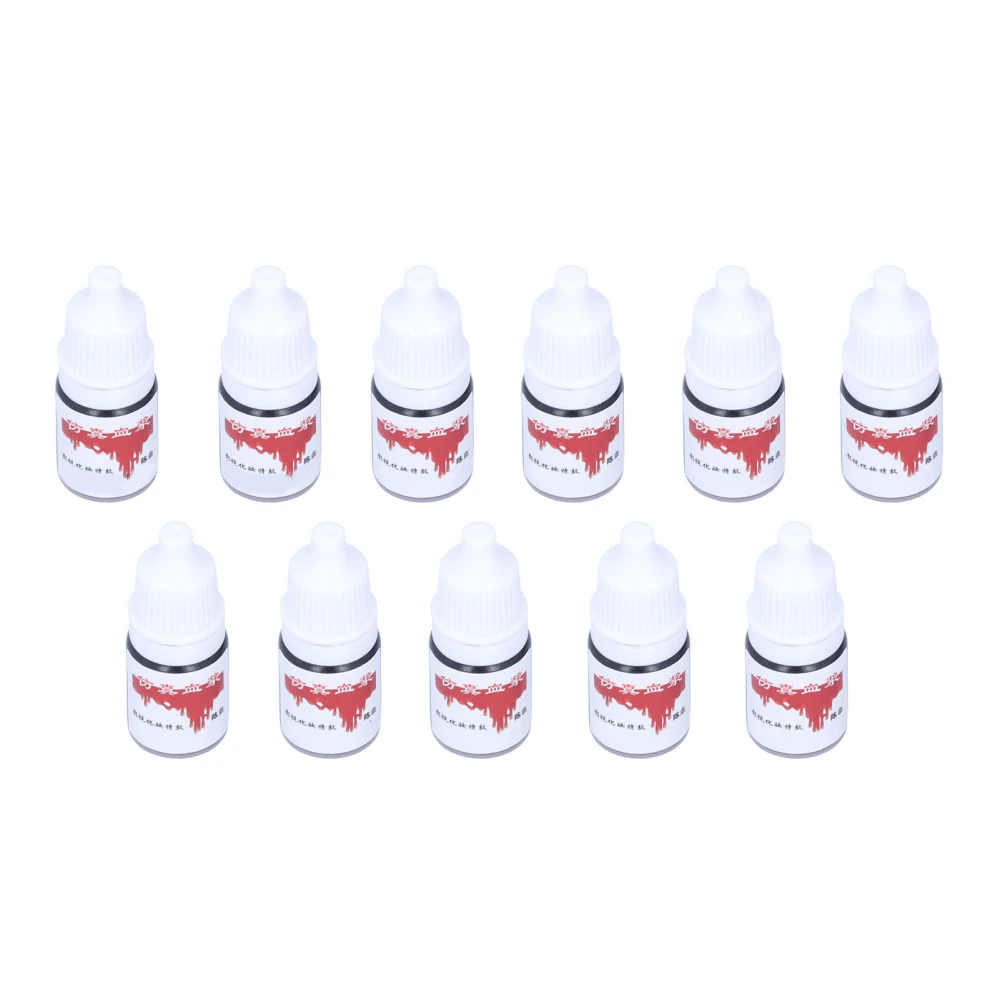 Halloween Party Fake Blood DIY Cosplay Stage Performance Fake Blood Makeup Tool 5ml x 11pcsOld Blood