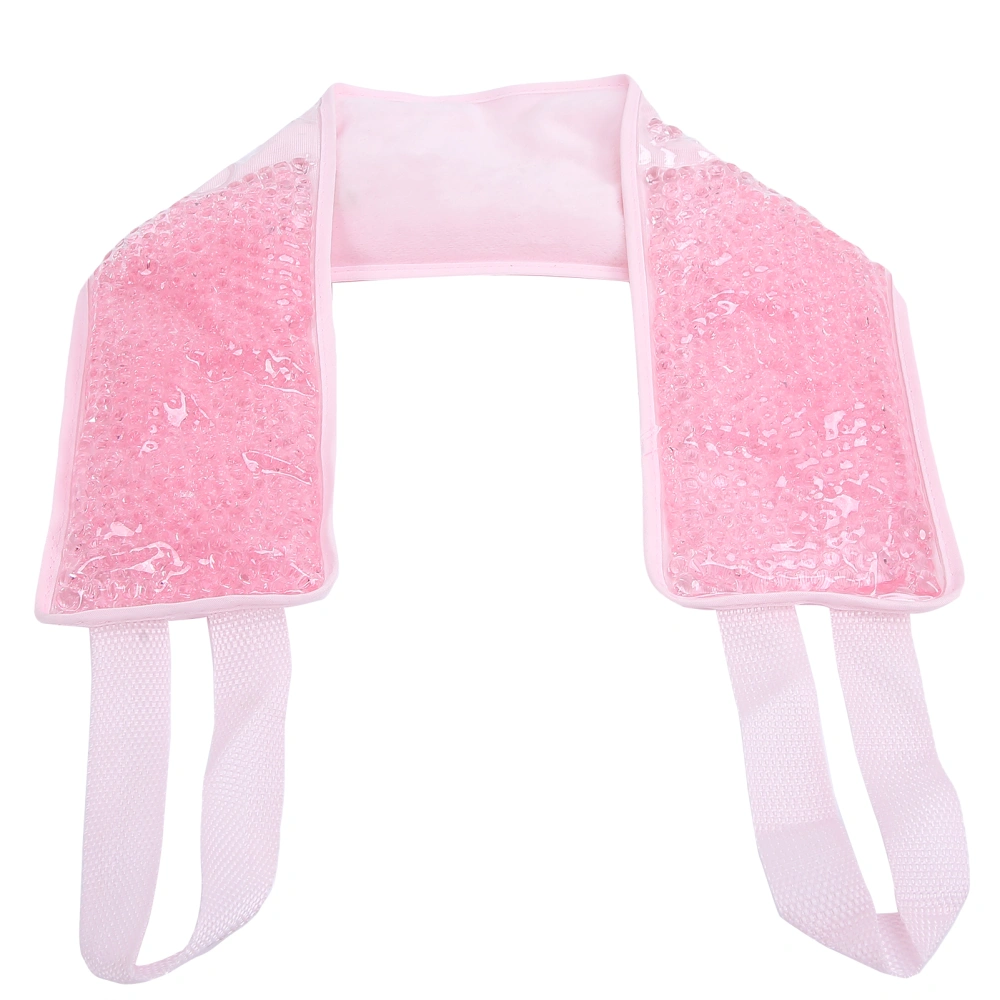 Hot Cold Compress Gel Wrap Hot Cold Therapy Wrap for Neck Shoulder Injury SwellingPink