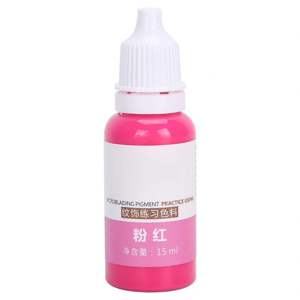 15ml Lips Tattoo Pigment Microblading Fast Coloring Lip Skin Tattoo Ink for PracticePink