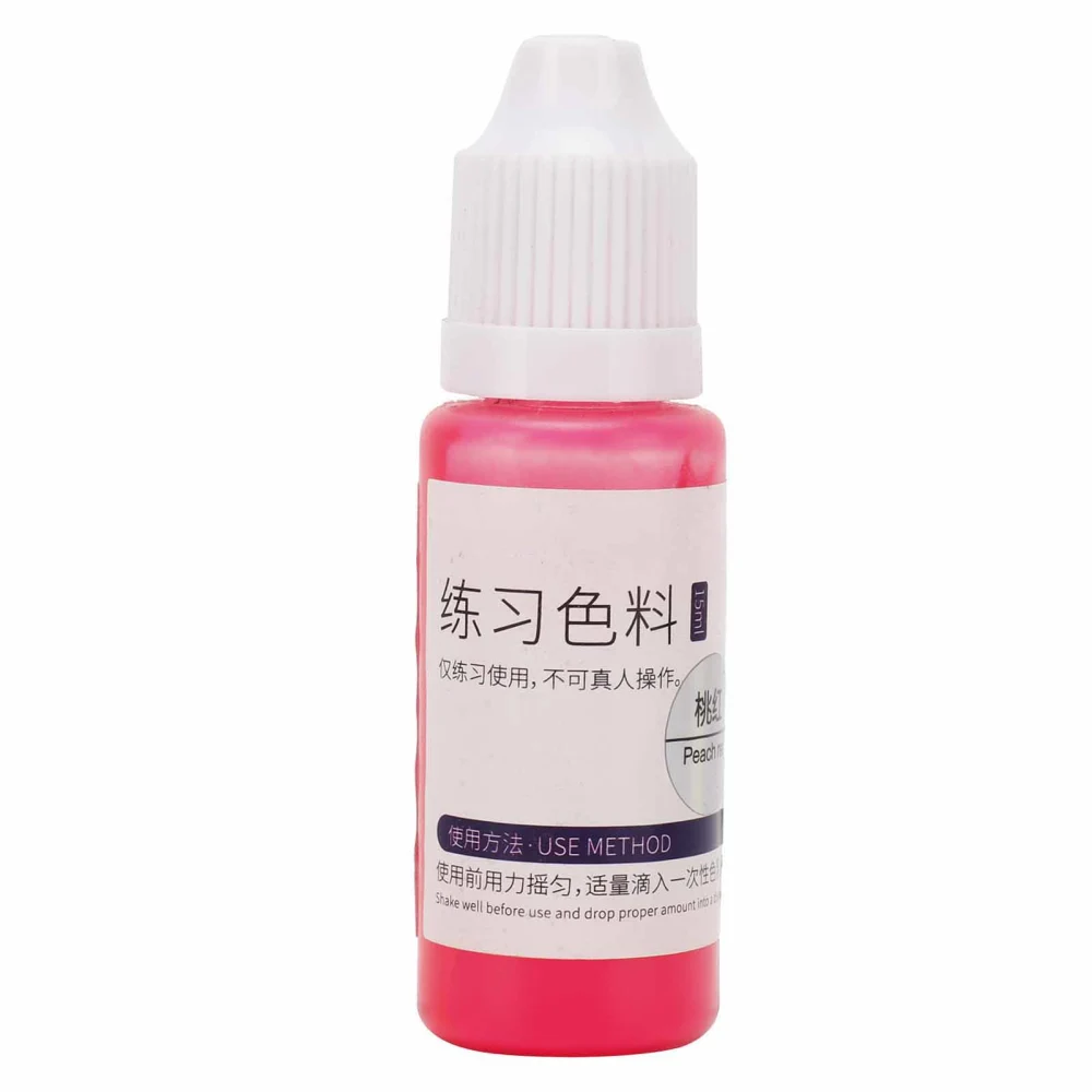 15ml Lips Mist Eyebrow Tattoo Pigment Microblading SemiPermanent Tattoo Ink for Practice(Peach Red )