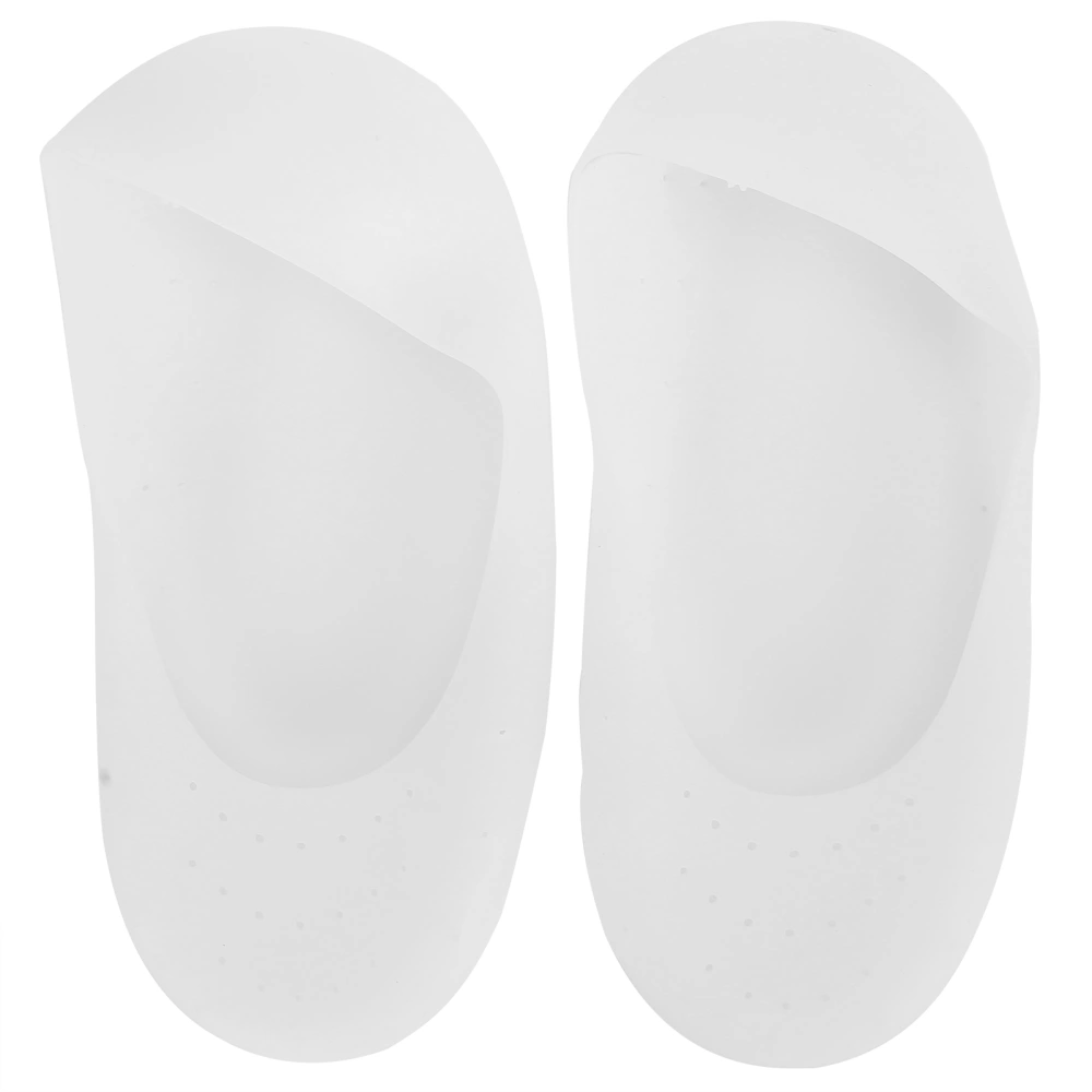 Silicone Gel Moisturizing Socks AntiCracking Breathable NonSlip Foot Care Protector(White S for 18 x 8.5cm 7.1 x 3.3in)