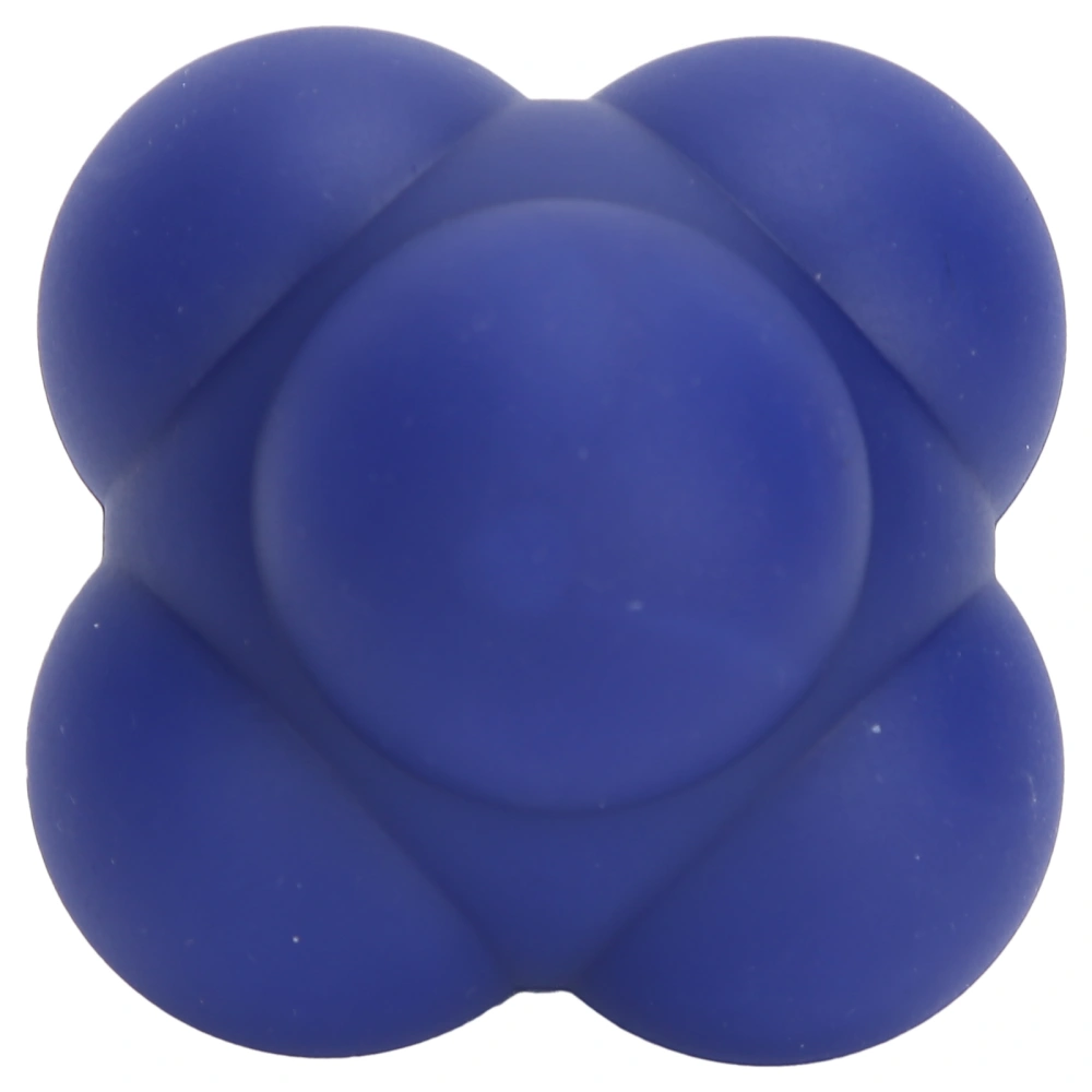 Silicone Bounce Reaction Ball Portable HandEye Coordination Speed Reflex Training Ball(Cobalt Blue )