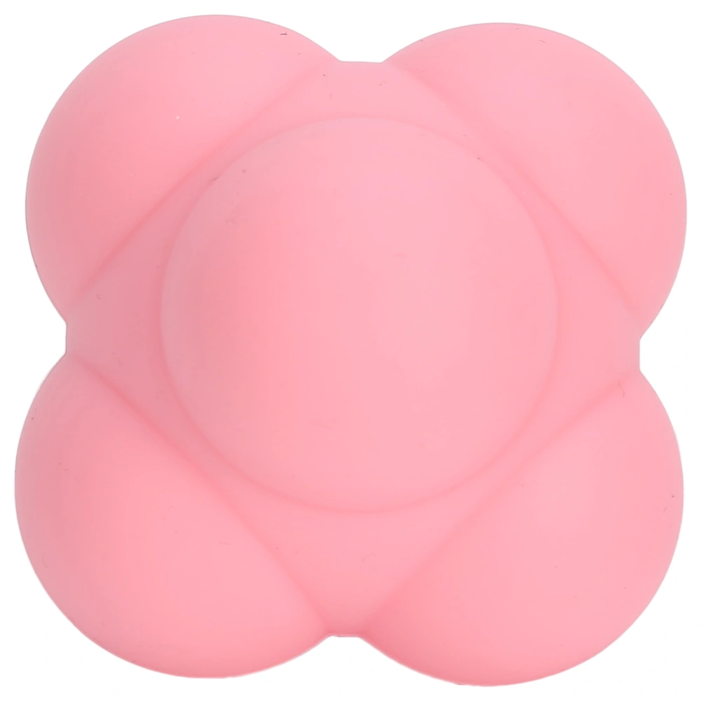 Silicone Bounce Reaction Ball Portable HandEye Coordination Speed Reflex Training Ball(Strawberry )