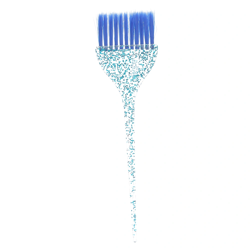 Glitter Handle Hair Dye Brush Exquisite Hair Coloring Dyeing Brush Barber Shop AccessoryBlue