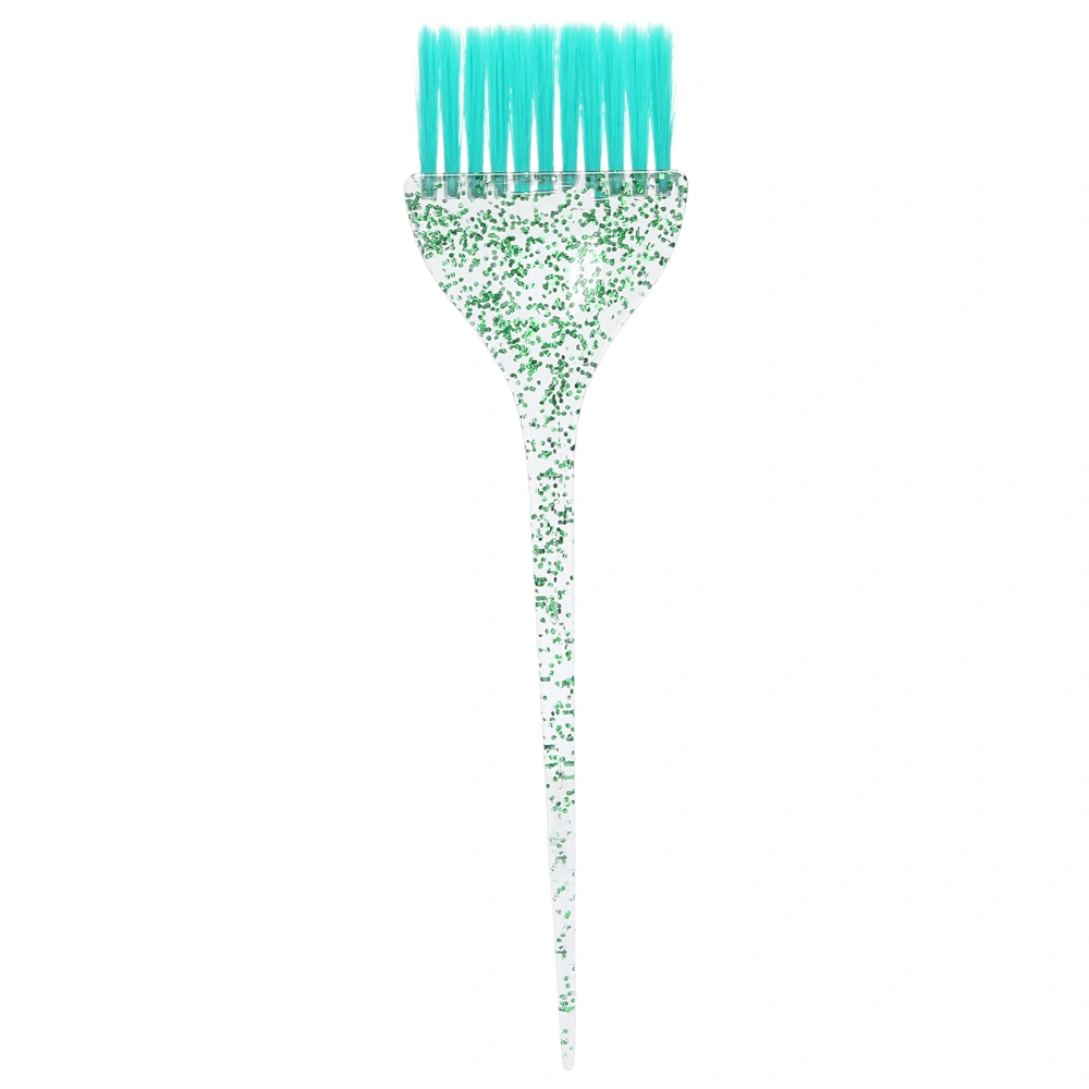 Glitter Handle Hair Dye Brush Exquisite Hair Coloring Dyeing Brush Barber Shop AccessoryGreen