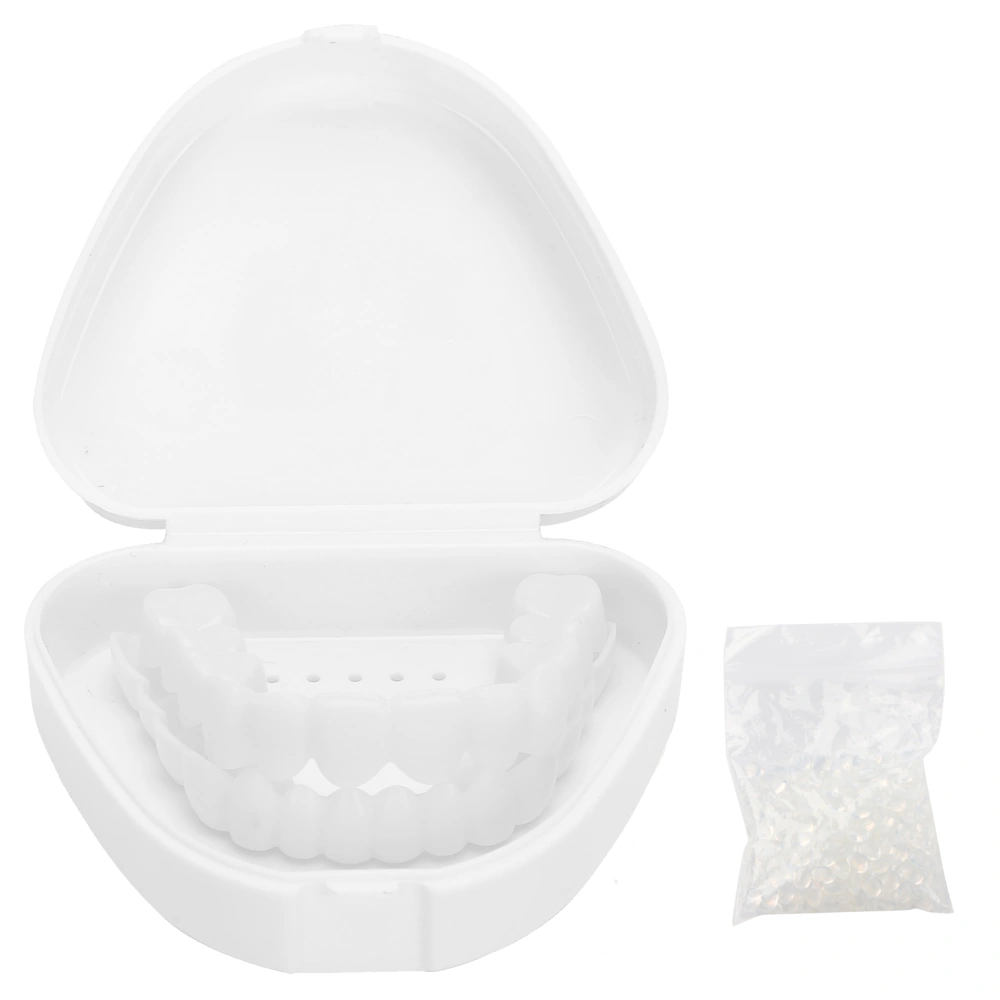 Upper and Lower Denture False Teeth Cover Dental Orthodontic Teeth Corrector Whitening Protector