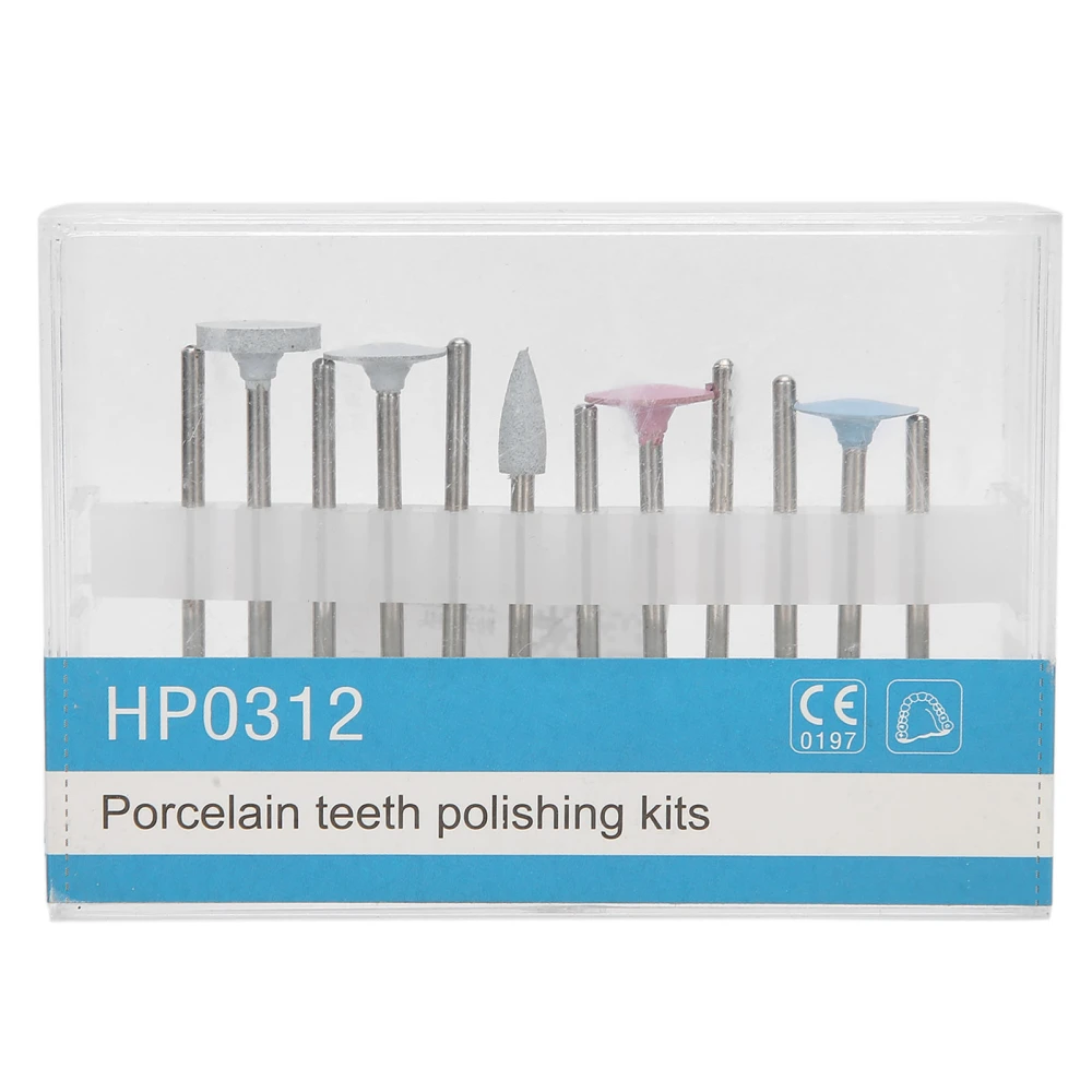 12pcs Porcelain Teeth Polishing Kit Dental Handpiece Teeth Whitening Polishing Head