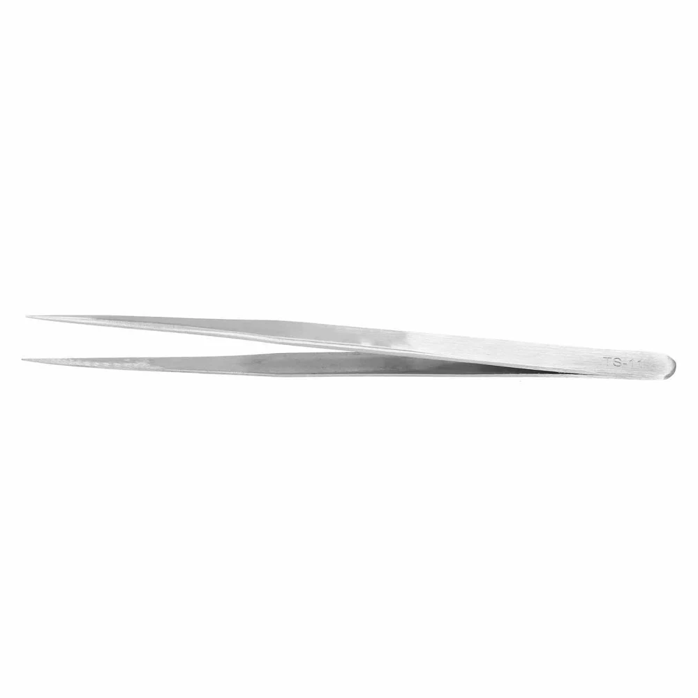 Eyelashes Tweezers Lashes Extension Supplies Stainless Steel AntiStatic Makeup Tools(TS-11-Straight )