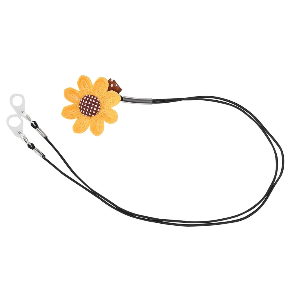 Flower Pattern Hearing Aid Clip Cute Portable Hearing Aid Hairclip Lanyard Accessory