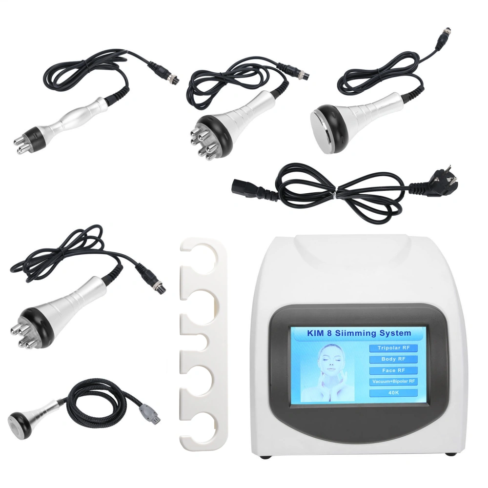 5 In 1 Ultrasonic 40K RF Body Shaping Slimming Fat Cavitation Machine Cellulite Removal Instrument 110‑240VEU Plug