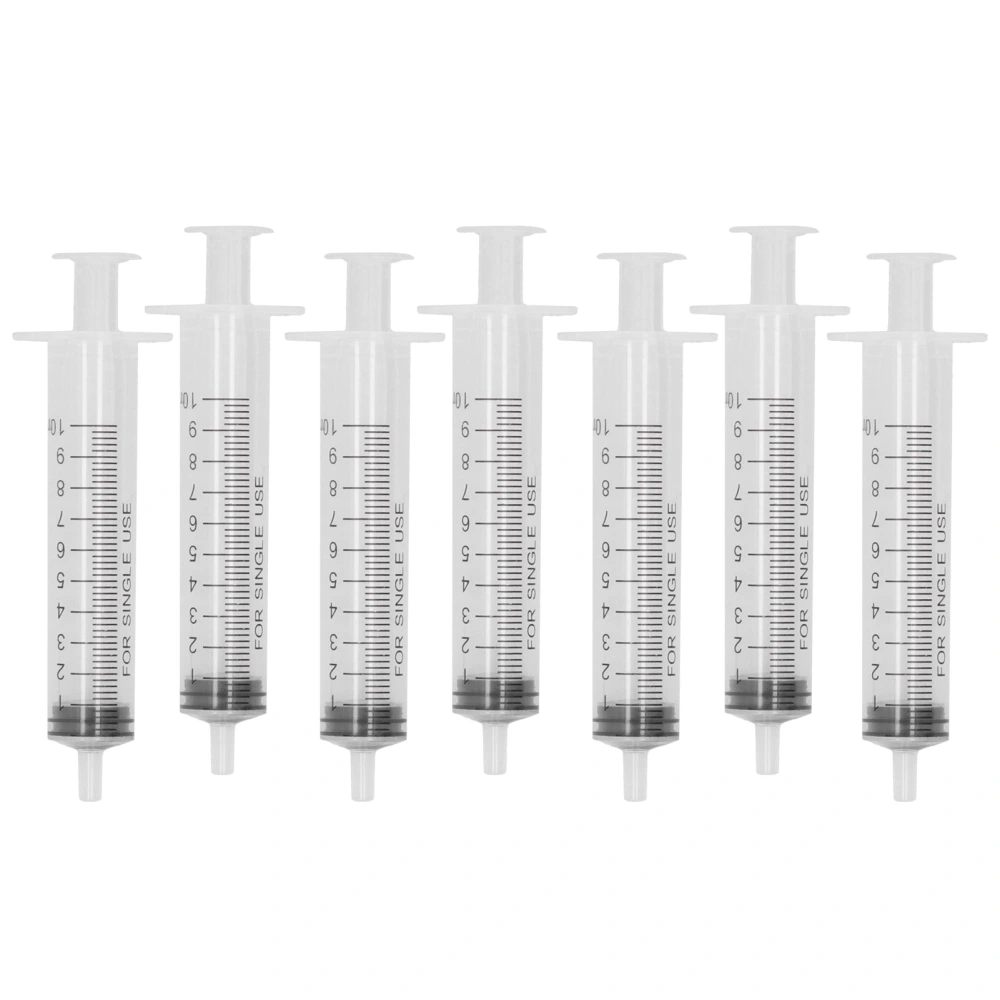 7pcs 10ml Quantitative Perfume Dispense Syringe with Cap Liquid Filling Dispense Syringe Tool