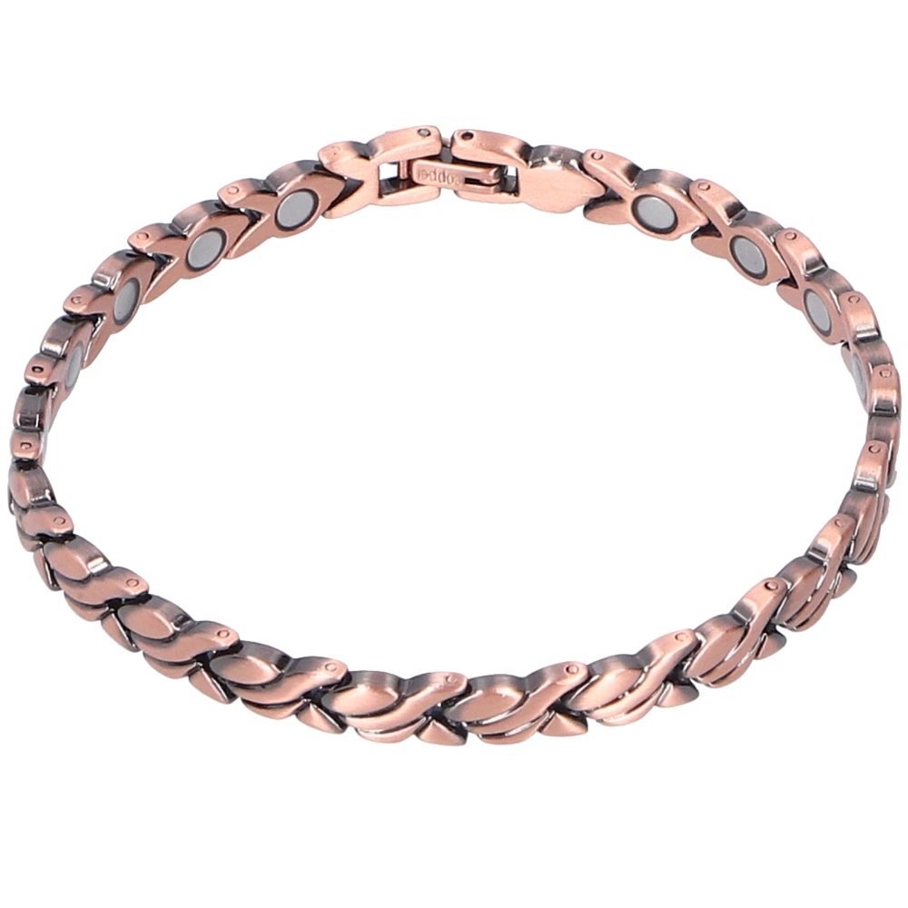 Women Magnetic Bracelet Unique Fishtail Links Copper Bracelet for Pain Relief