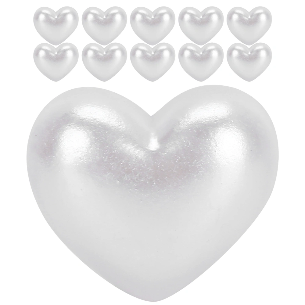 10pcs Heart Beads Imitation Pearls Beads Nail Art Decoration DIY Craft Ornament AccessoryXZ-45