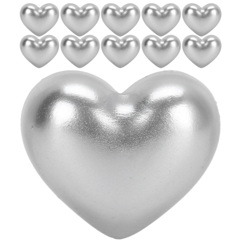 10pcs Heart Beads Imitation Pearls Beads Nail Art Decoration DIY Craft Ornament AccessoryXZ-47