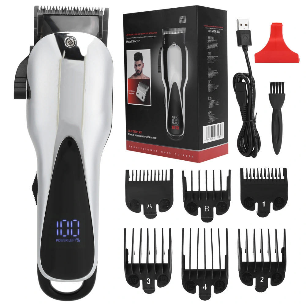 LED Digital Display Electric Hair Clippers Low Noise Hair Trimmer Hair Cutting Clipper