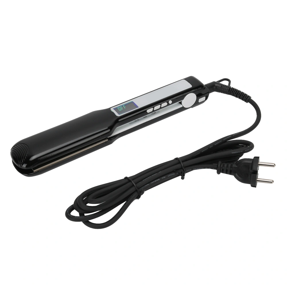 Electric Hair Straightening Curling Iron Adjustable Temperature LCD Display Hairdressing Tool 110‑240V