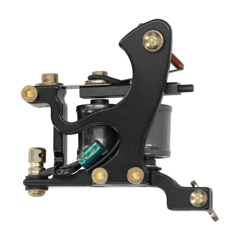 Casting Tattoo Machine Liner Shader Coil Professional Tattoo Machine Alloy Tattoo SuppliesBlack ZZ025‑1