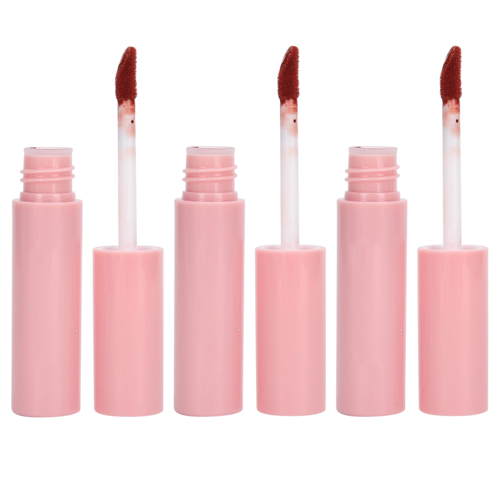 3pcs Dual Use Long Lasting Matte Lip Gloss Matte Waterproof Lip Glaze Makeup Tool PF-M01(#302 )