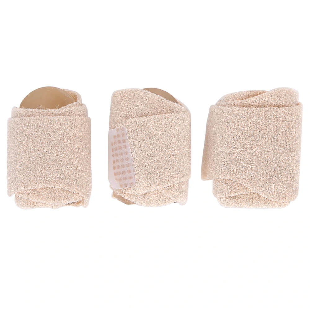 3pcs Toe Overlap Hallux Valgus Correction Bandage Elastic Fabric Toe Corrector Wrap