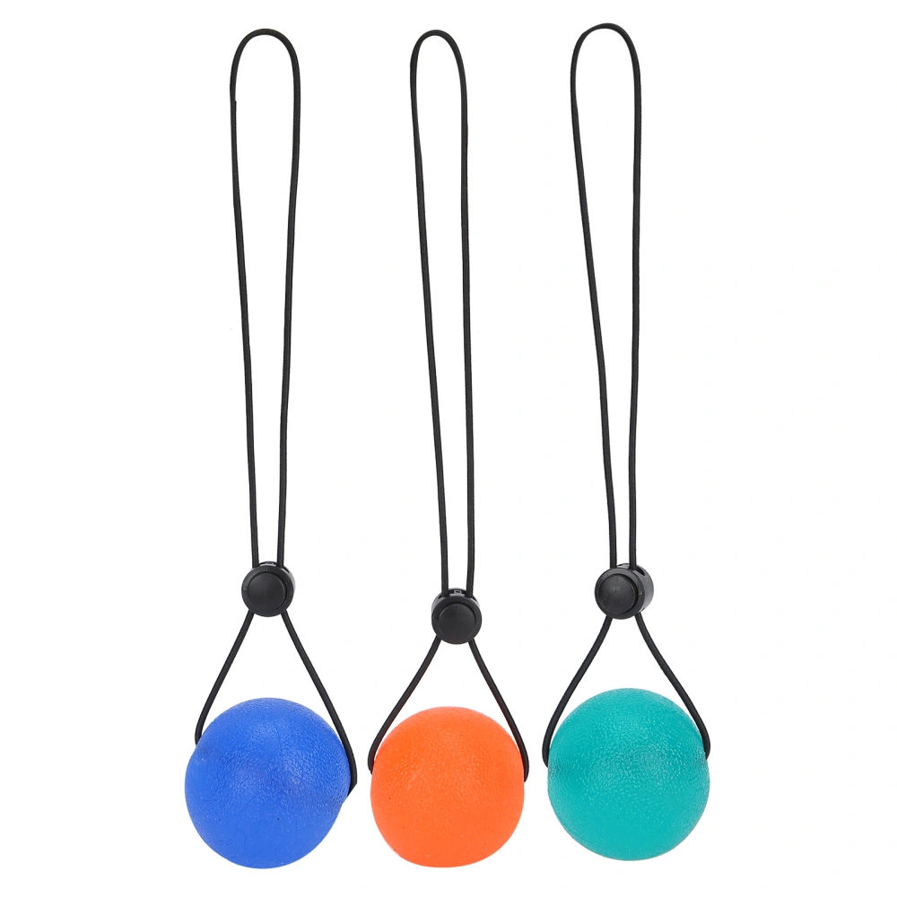 3pcs Stress Relieve Grip Ball Hand Wrist Rehabilitation Strength Training Massage Ball(Blue 30 Degree Orange 20 Degree Green 35 Degree )