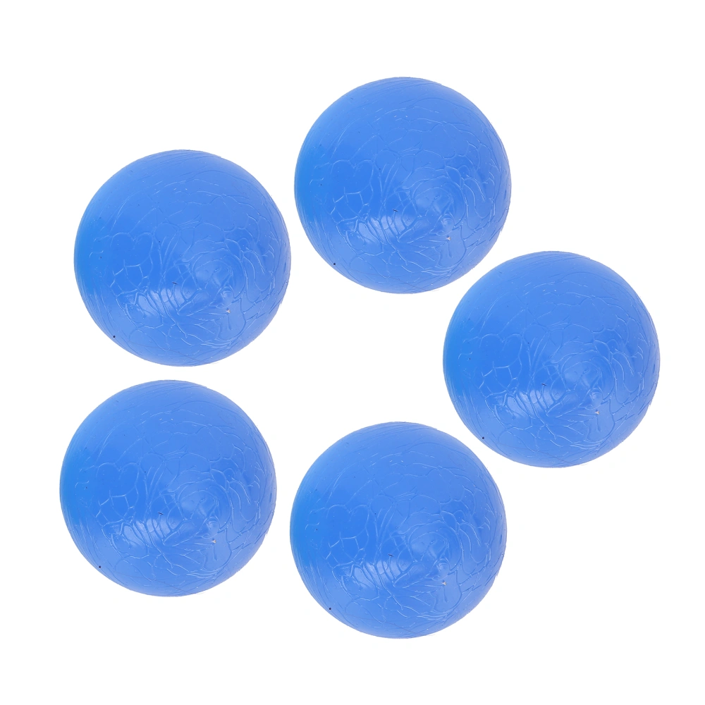 5pcs Silicone Hand Grip Ball Exercise Pressure Relief Massage Grip Strengthener FitnessBlue (Hardness 30 Degrees)