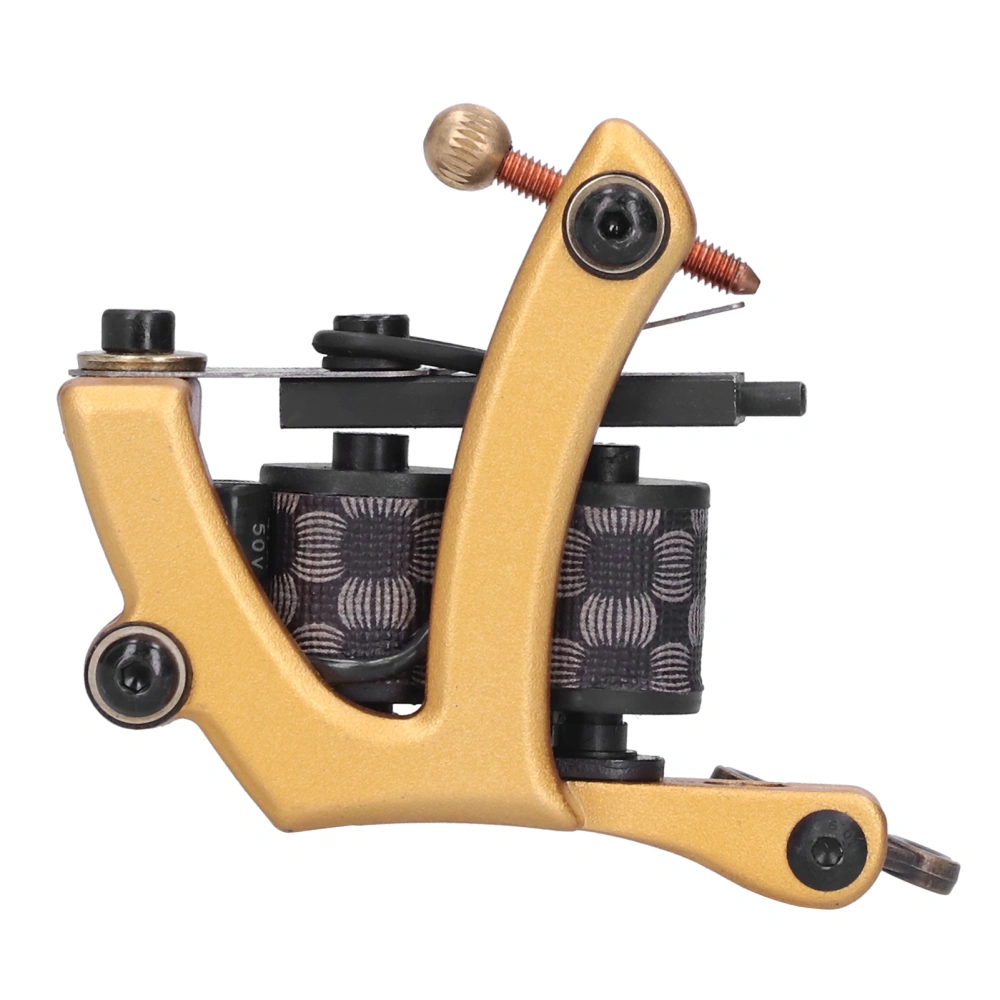 Liner Shader Tattoo Machine Professional Coil Tattoo Gun Strong Power Tattoo SuppliesZZ079‑2 Golden