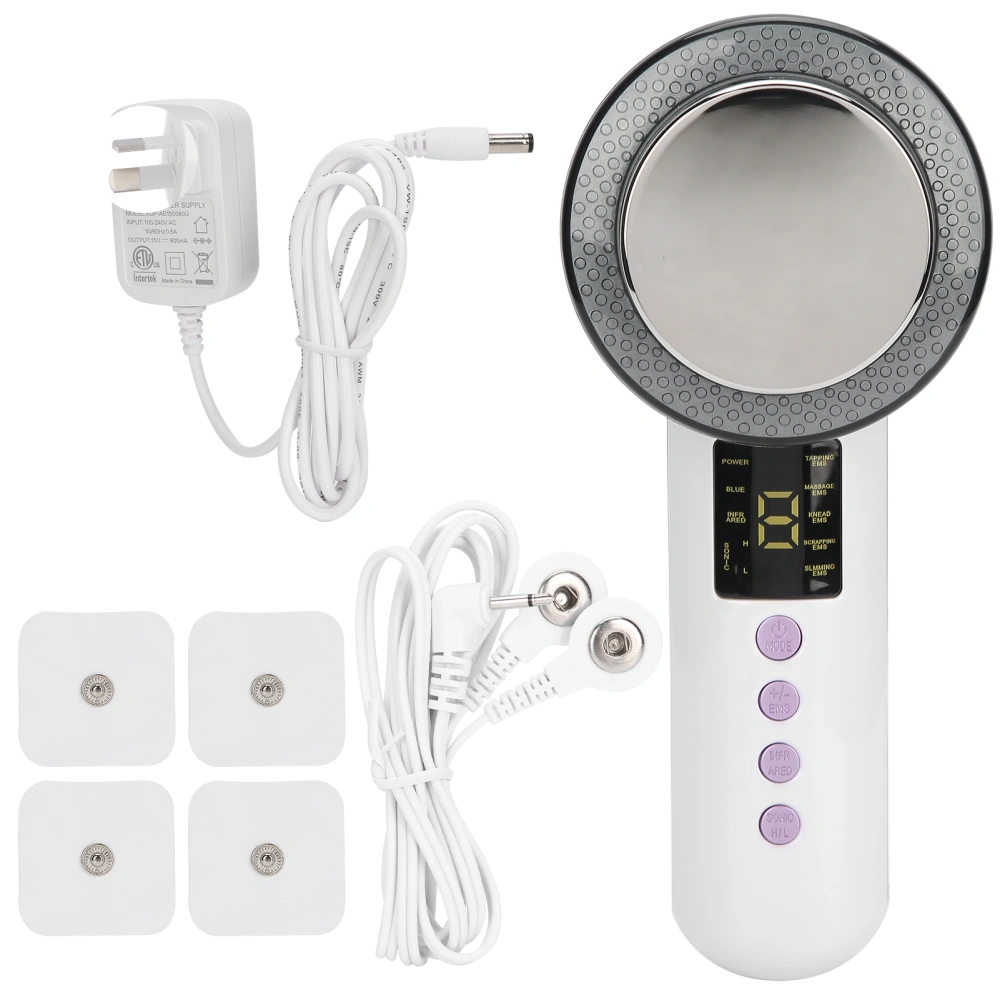 3‑In‑1 Fat Burn Machine Weight Loss Machine EMS Far Infrared LED Body Shaping Device (Purple Button)AU Plug 100‑240V