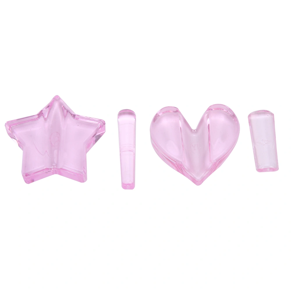 Nail Embossed Mould Star Heart Shape Nail Art Metal Frame Bending Molds Manicure Tool