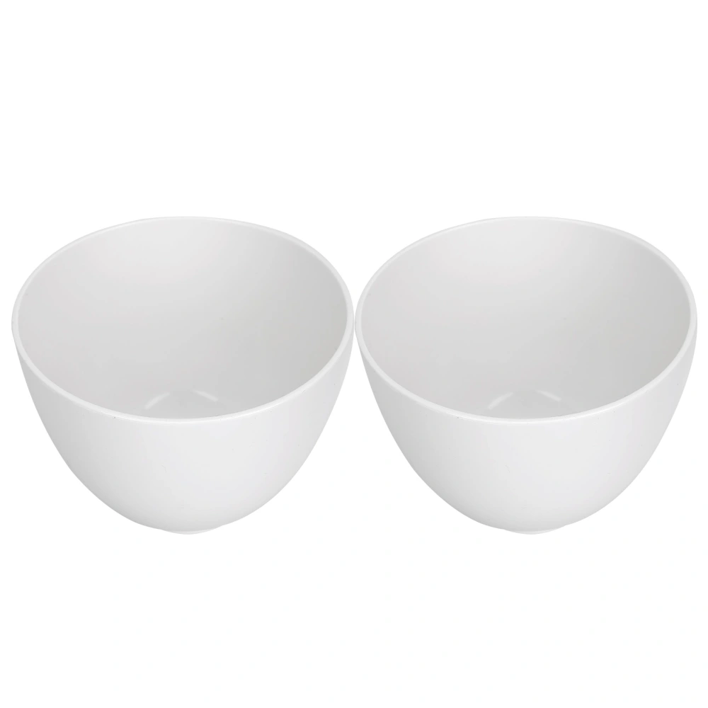 2pcs Mask Mixing Bowl Soft Folding DIY Mud Mask Bowls for Home Beauty Salon White