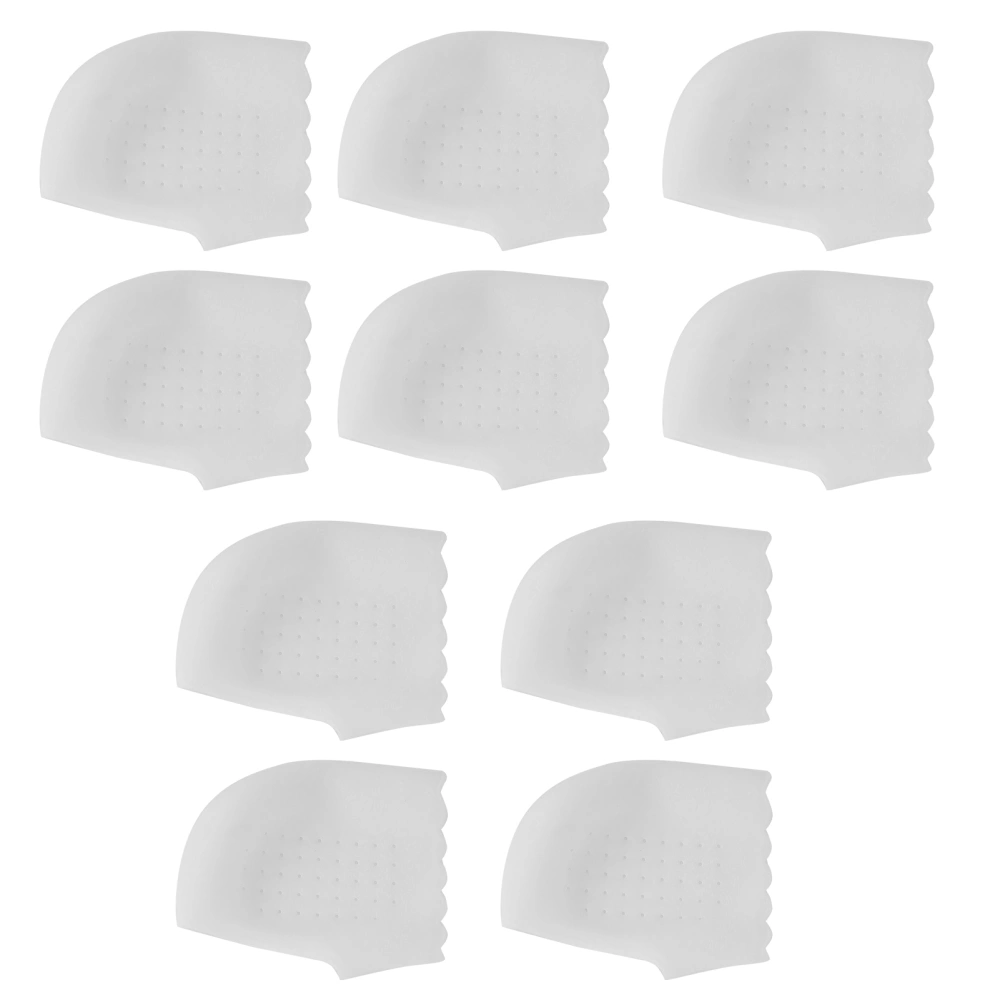 5 Pair Heel Pads Cushion Protectors Moisturizing Heel Protective Cover Wrap for WomenWhite