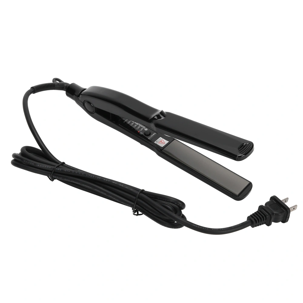 Professional Electric Hair Straightening Curling Iron Dual‑Use Hair Straightener 220VBlack