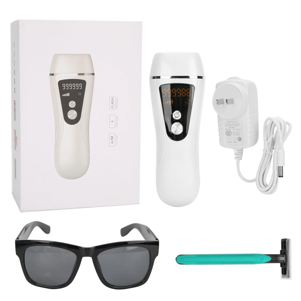 990,000 Flashes IPL Hair Removal Machine Painless Epilator Hair Removal Tool 110‑240VUS Plug