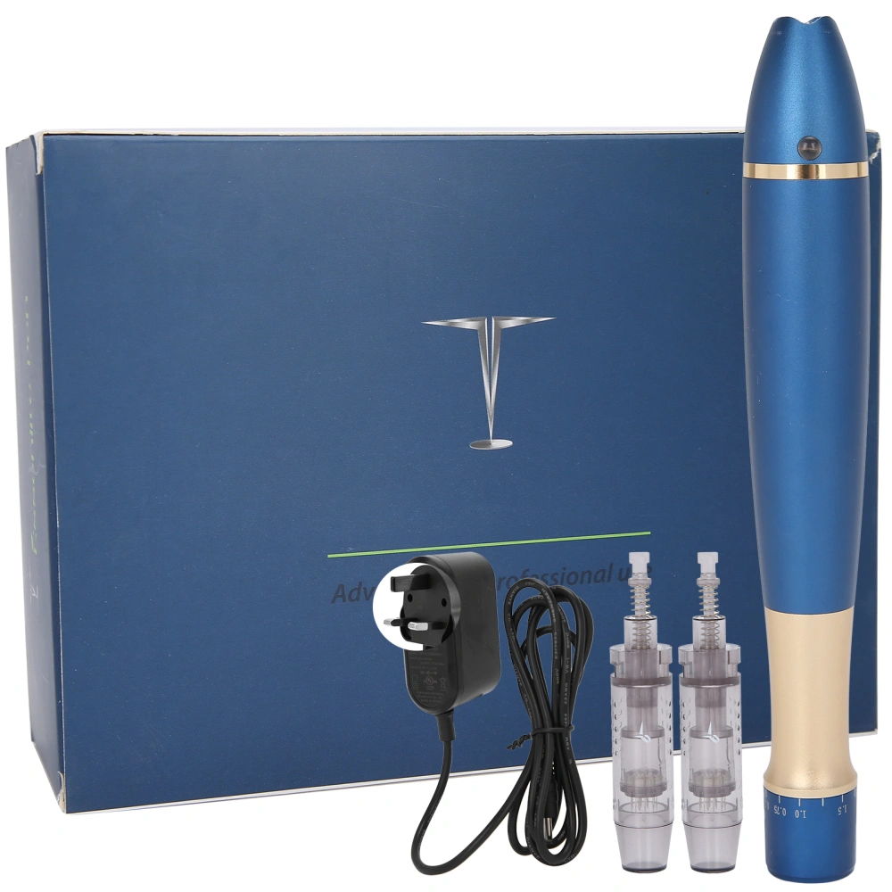 Q1 Professional Microneedling Pen Rechargeable MTS Injection Electric Derma Machine 100‑240V Prise UK