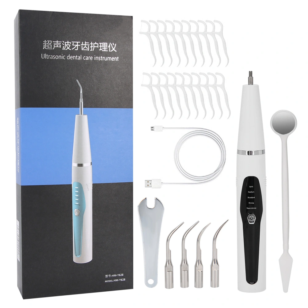 Portable Ultrasonic Calculus Remover Dental Scaling Tooth Stains Cleaning Whitening Oral HygieneBlack