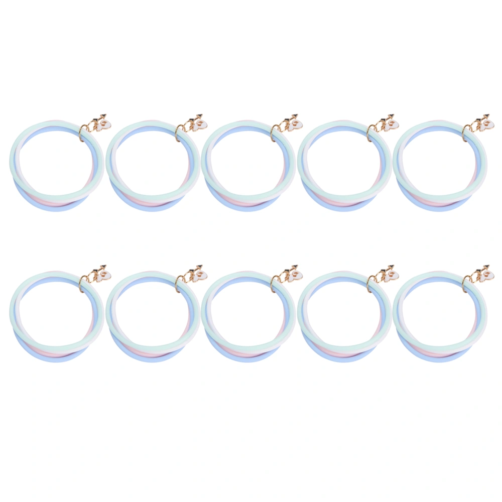 10Pcs Mosquito Repellent Bracelet Decorative Wrist Band Plant Essential Oil for Children Adults