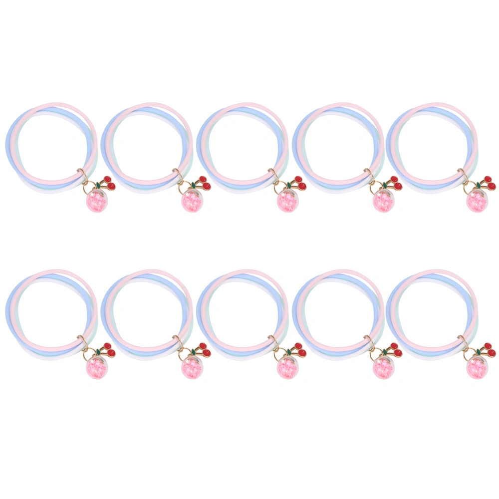 10Pcs Essential Oil Mosquito Repellent Bracelet Adult Children Supply Cherry Pink