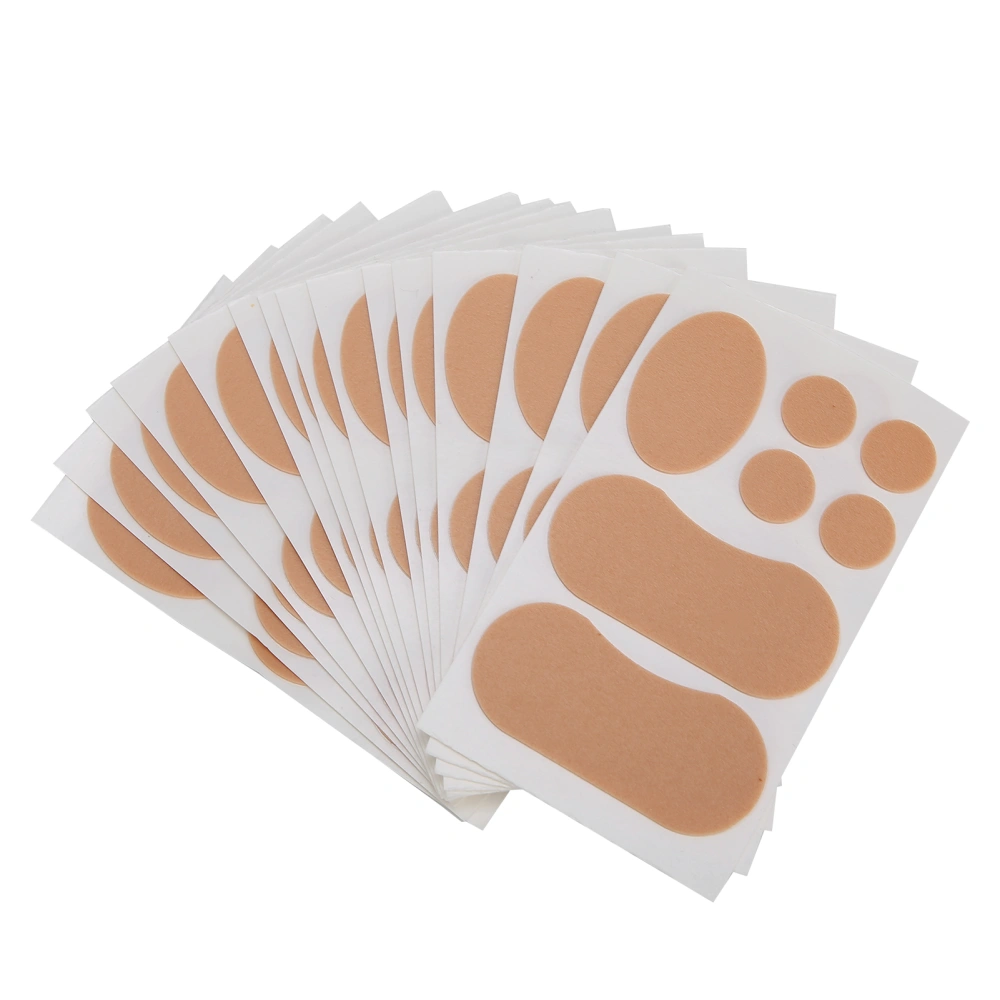 15 Sheets Heel Sticker PE Foam Waterproof Anti Slip Anti Wear Adhesive Corn Pad Foot Care Tool