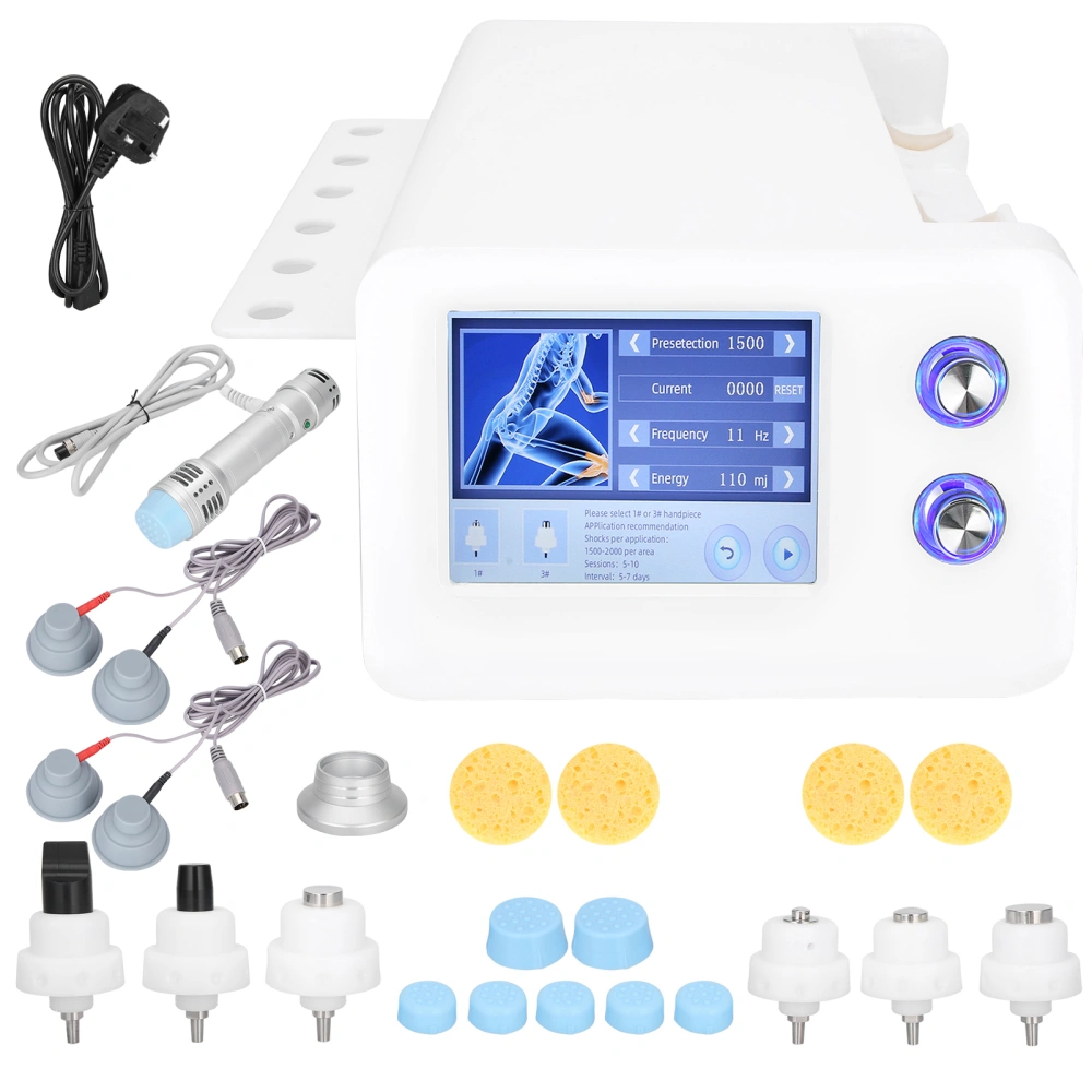 ED Shockwave Therapy Machine Deep Massage Health Care Pain Removal Massager 110-240VUK Plug