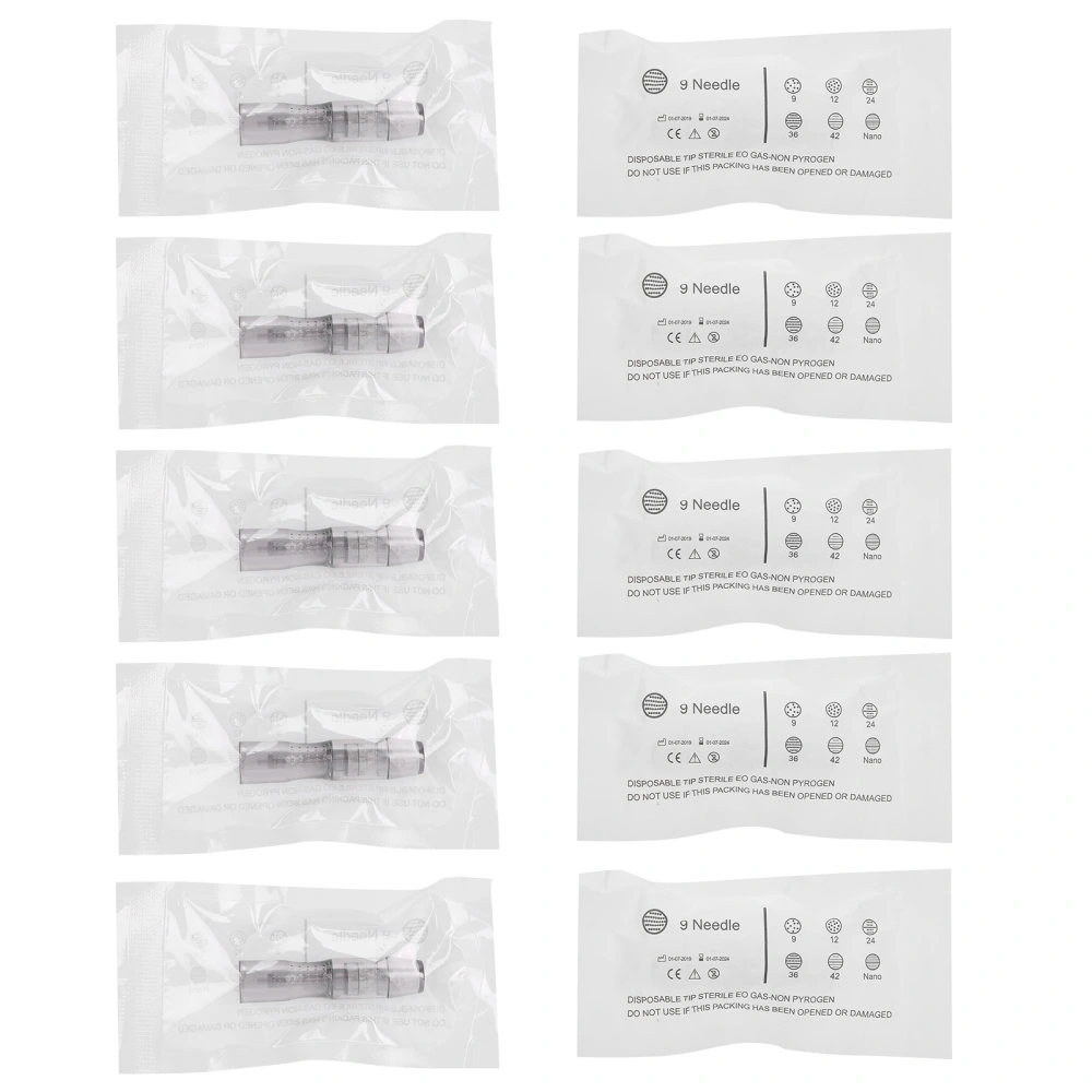 10pcs Microblading Micro Needle Electric Skin Rejuvenation Micro Needle Machine Accessory9pin