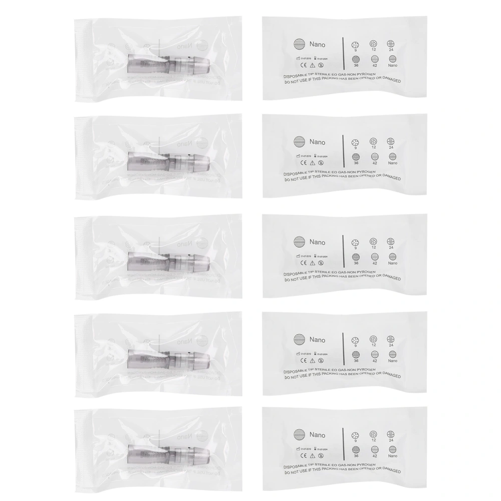 10pcs Microblading Micro Needle Electric Skin Rejuvenation Micro Needle Machine AccessoryRound Nano