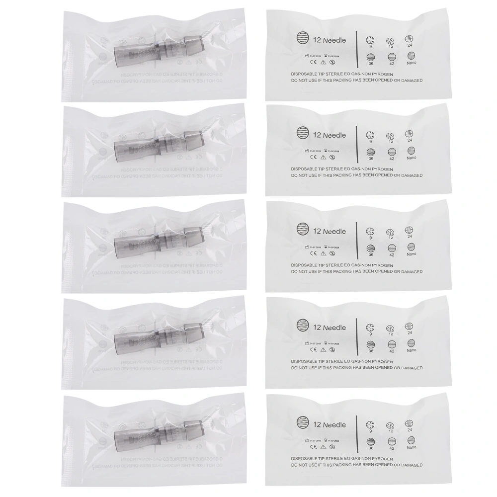 10pcs Microblading Micro Needle Electric Skin Rejuvenation Micro Needle Machine Accessory12pin