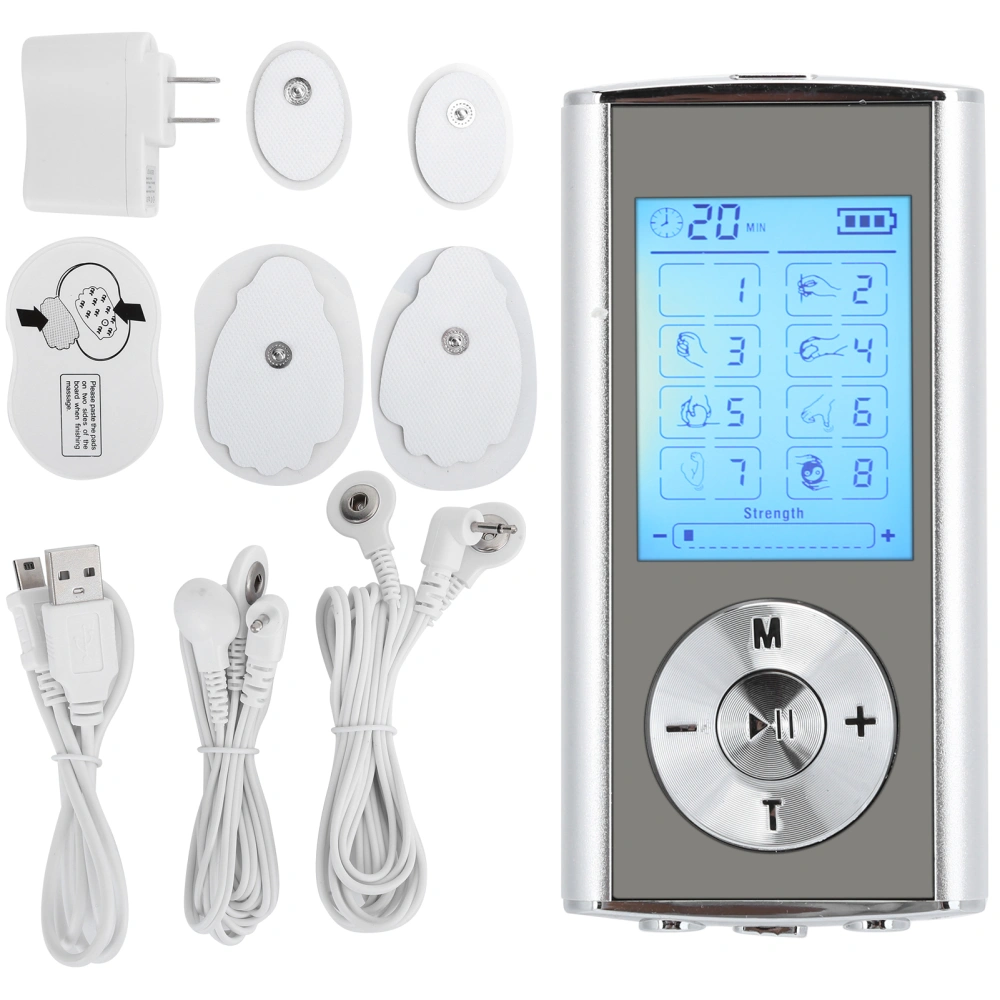 EMS Pulse Massager Pain Relief Muscle Stimulator TENS Physiotherapy Machine 110-240VUS Plug