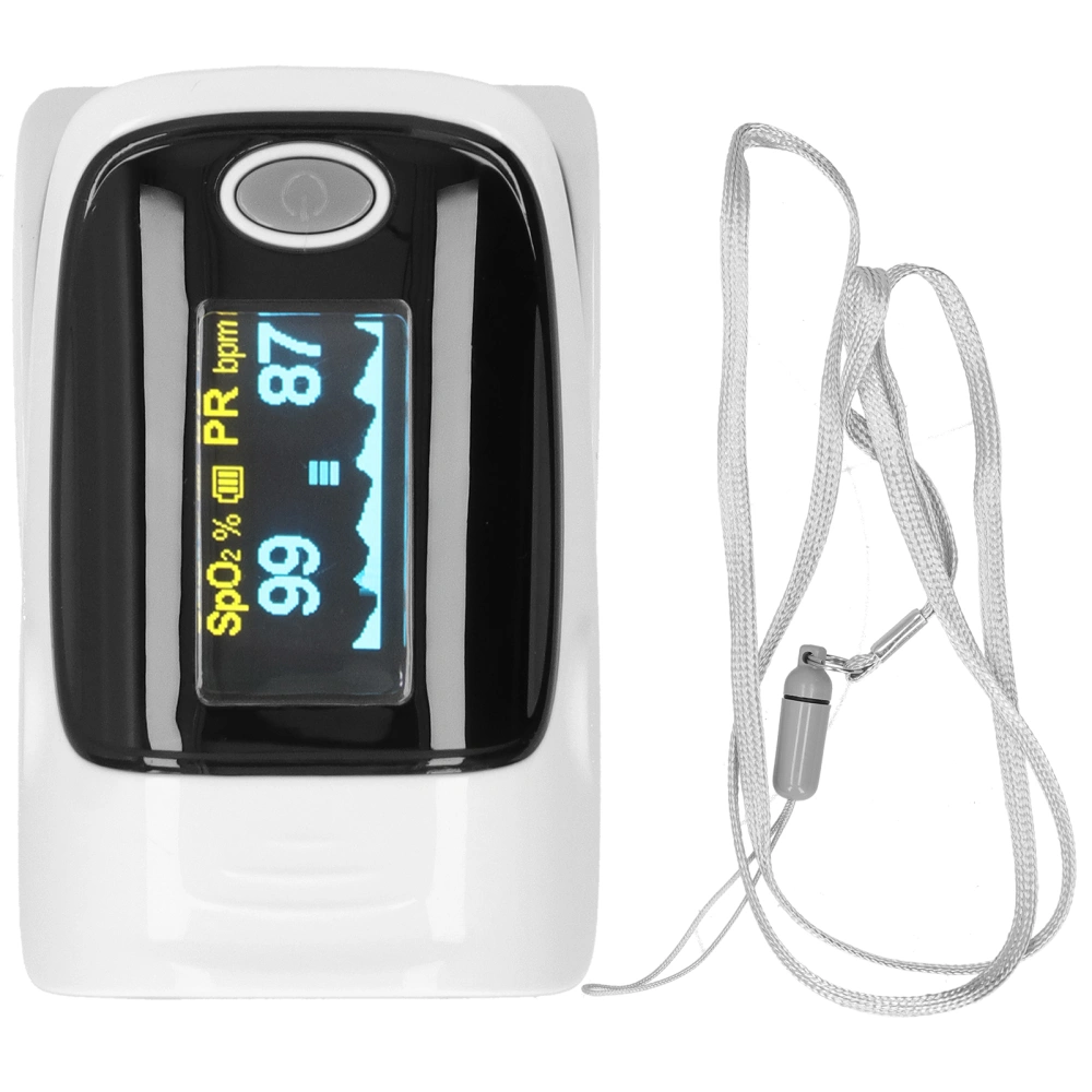 Fingertip Pulse Oximeter Digital OLED Blood Oxygen Saturation Monitor Heart Rate Sensor