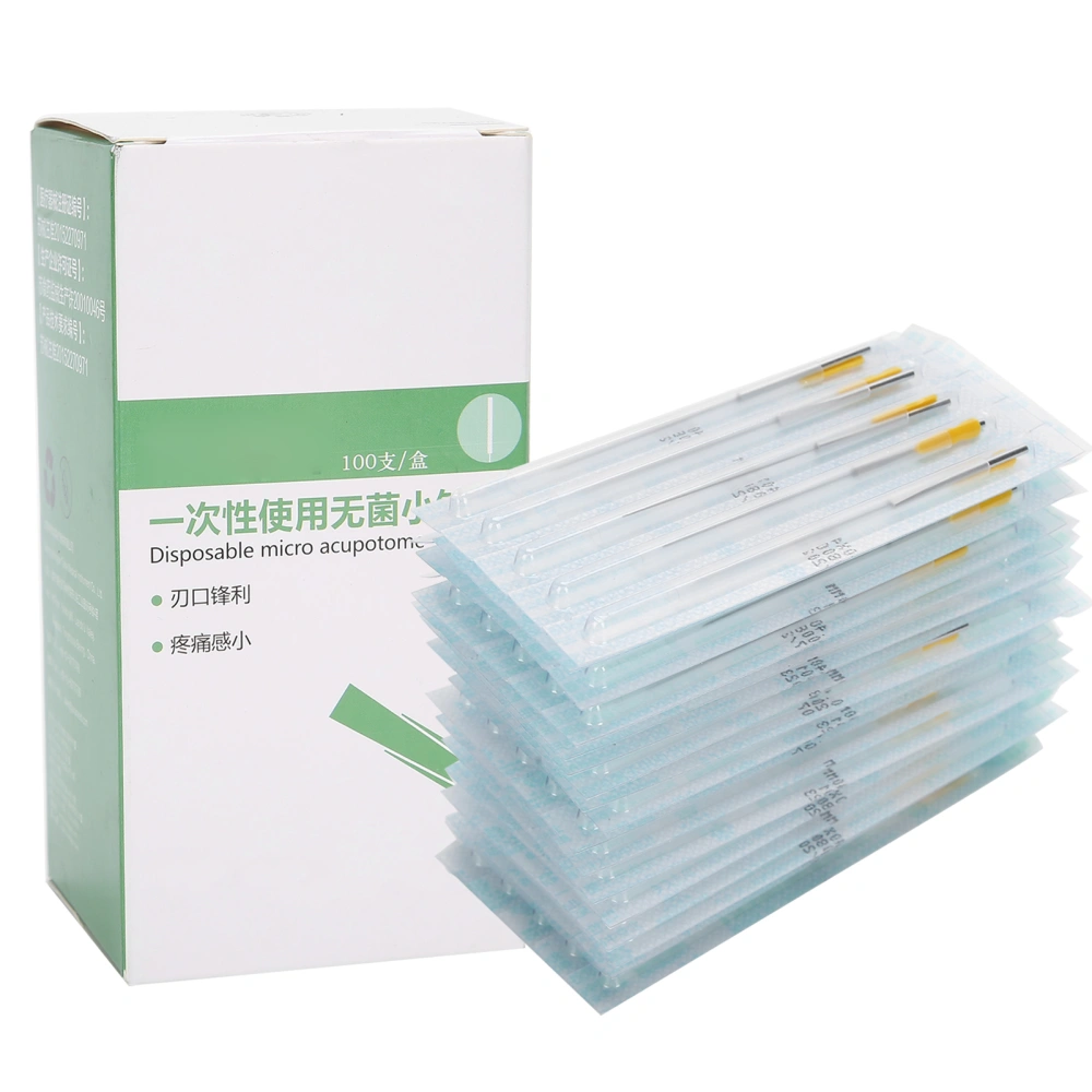 0.4 x 40 Disposable Acupuncture Needle Stainless Steel Aluminum Handle Acupuncture Needle