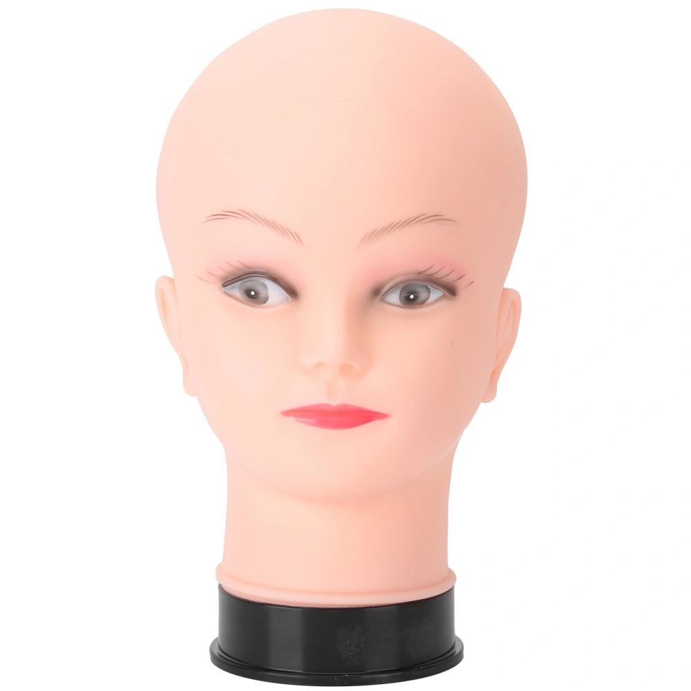 Mannequin Head Model Bald Manikin Doll Head Training Soft Wig Glasses Display Head