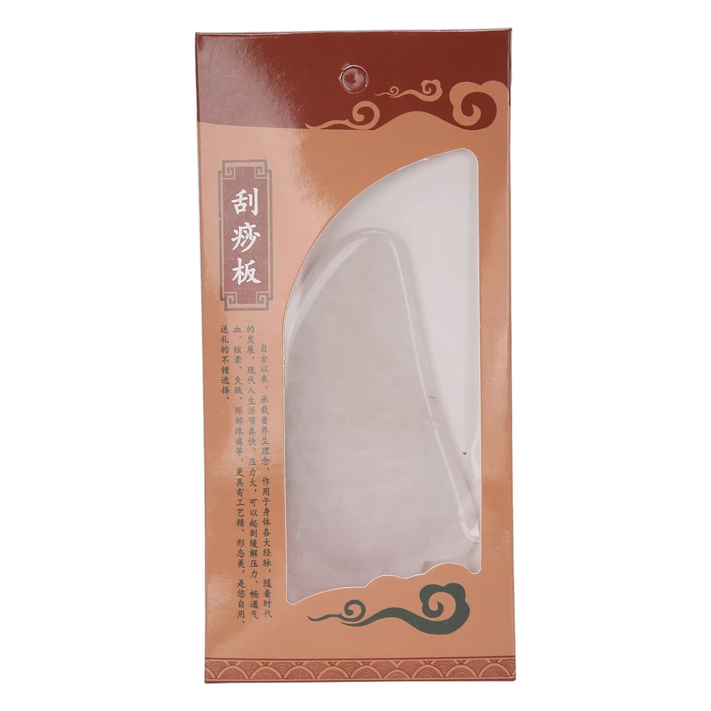 Rose Quartz Face Beauty Gua Sha Massage Tool Portable Neck Body Therapy Scraping BoardClaw Shaped Scraping Board