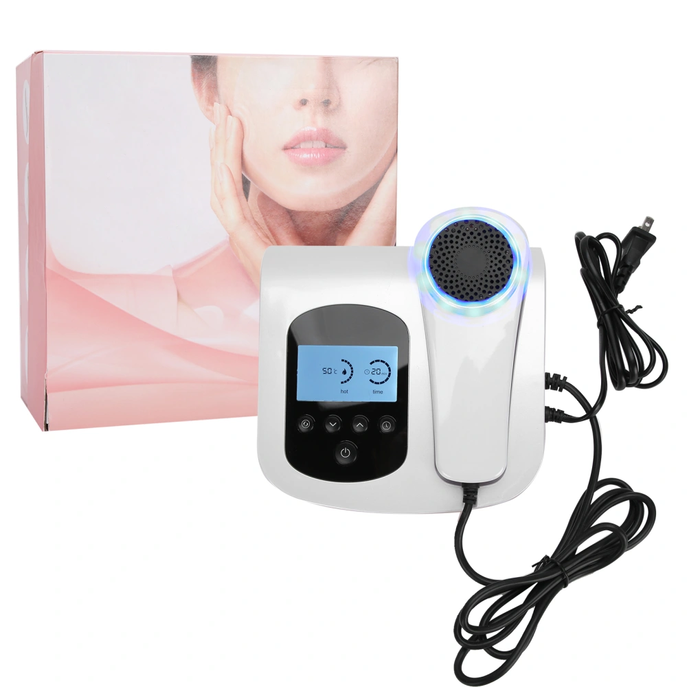 Blue Light Cold Hot Compress Face Machine Pore Shrinking Lifting Tightening Machine US Plug 110‑220V