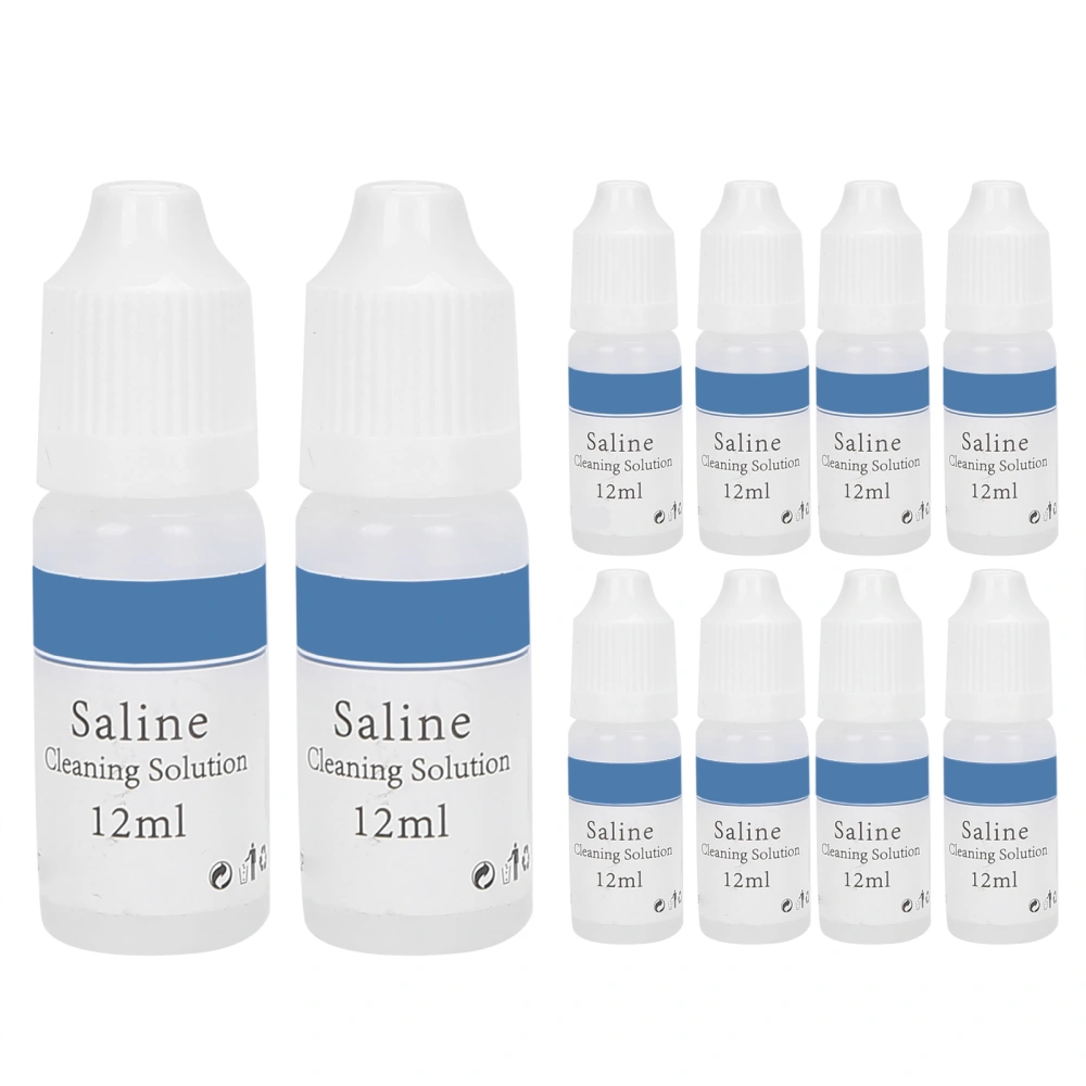 10pcs 12ml Microblading Cleaning Solution Tattoo Saline Cleaning Liquid for Eye Nose